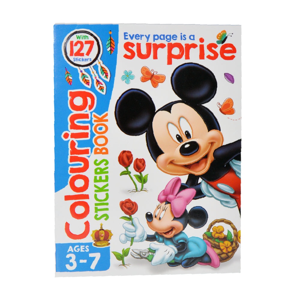 Mickey Colouring Sticker Book
