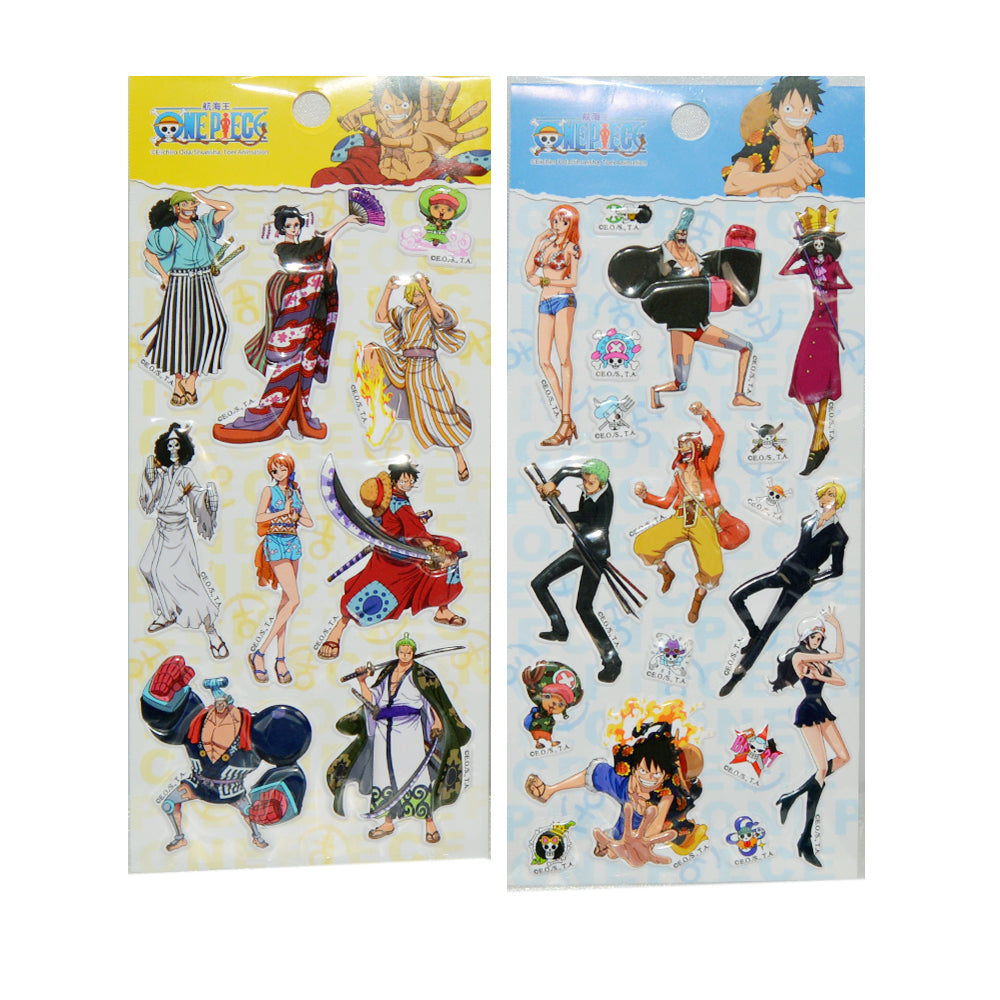 One Piece Puffy Sticker Assorted 4