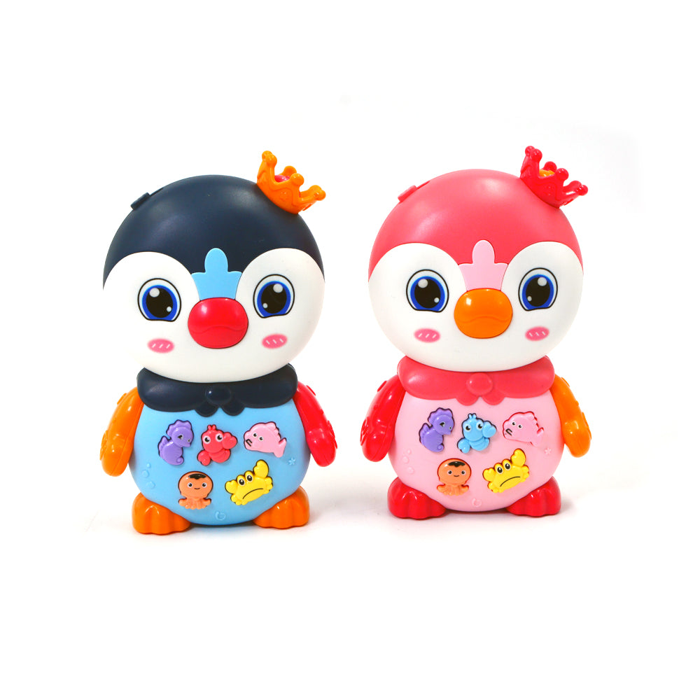 Links to FUNNY PENGUINS WITH LIGHT AND MUSIC 2 ASST COLORS by