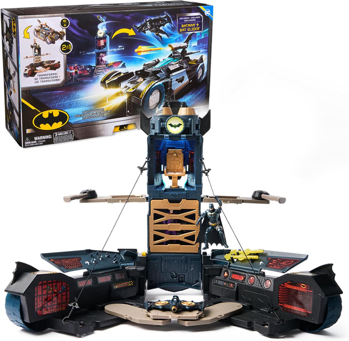 Links to DC Batman Ultimate Transforming Batmobile Playset by