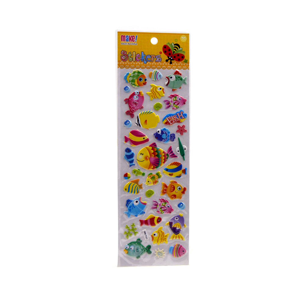 Fish Puffy Stickers Mk T33