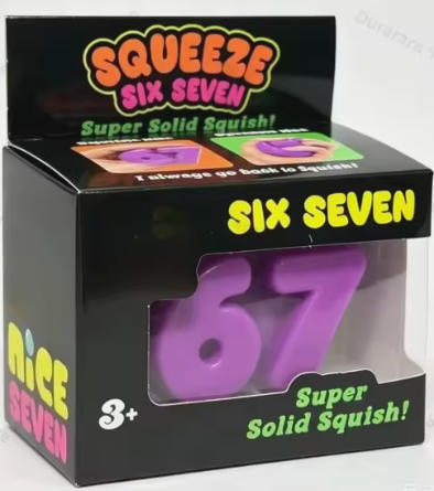 NeeDoh Squishy Six Seven Sensory Fidget Toy – Super Soft Stress Relief Squeeze Toy (Sold as Single)