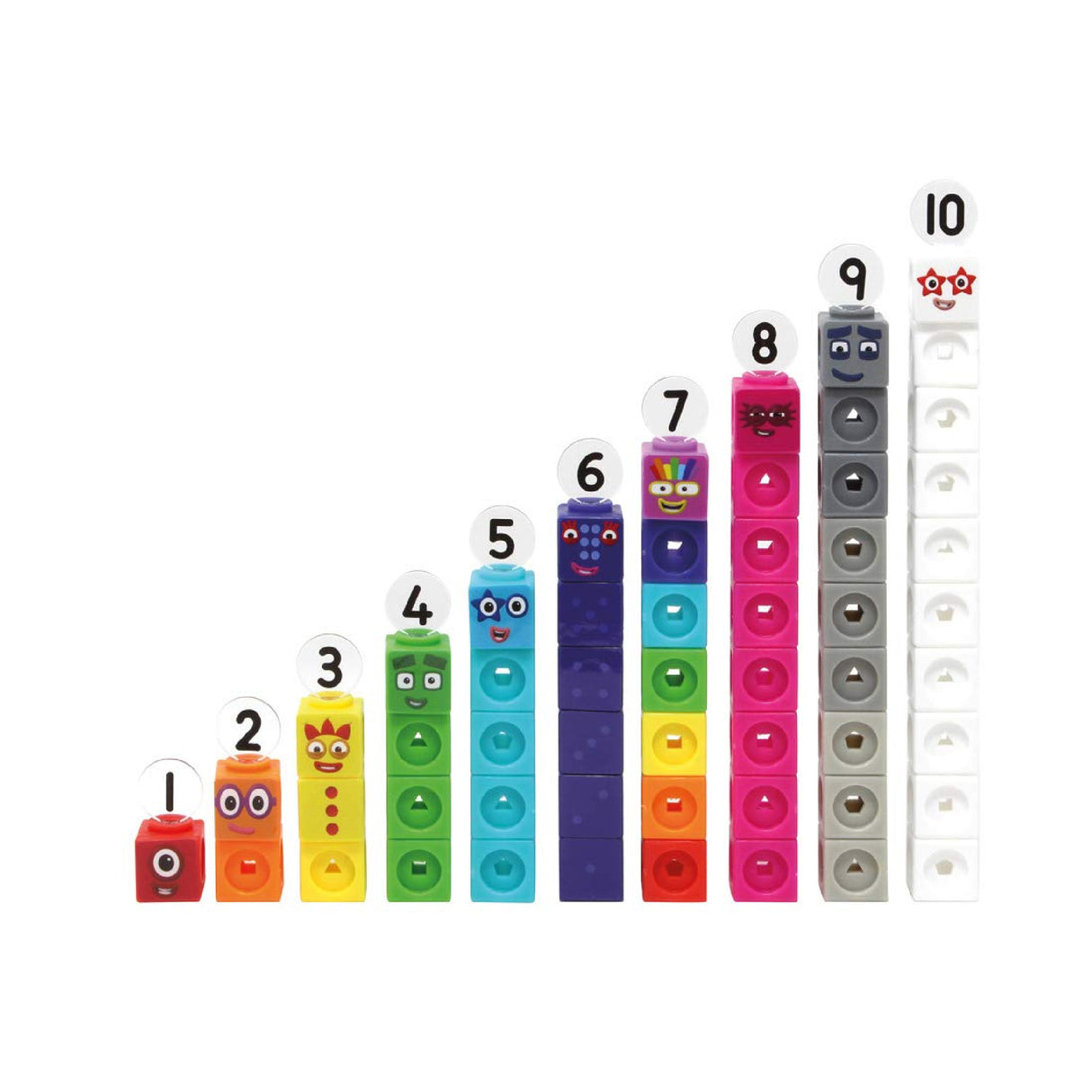 Learning Resources MathLink Cubes Numberblocks 1-10 Activity Set