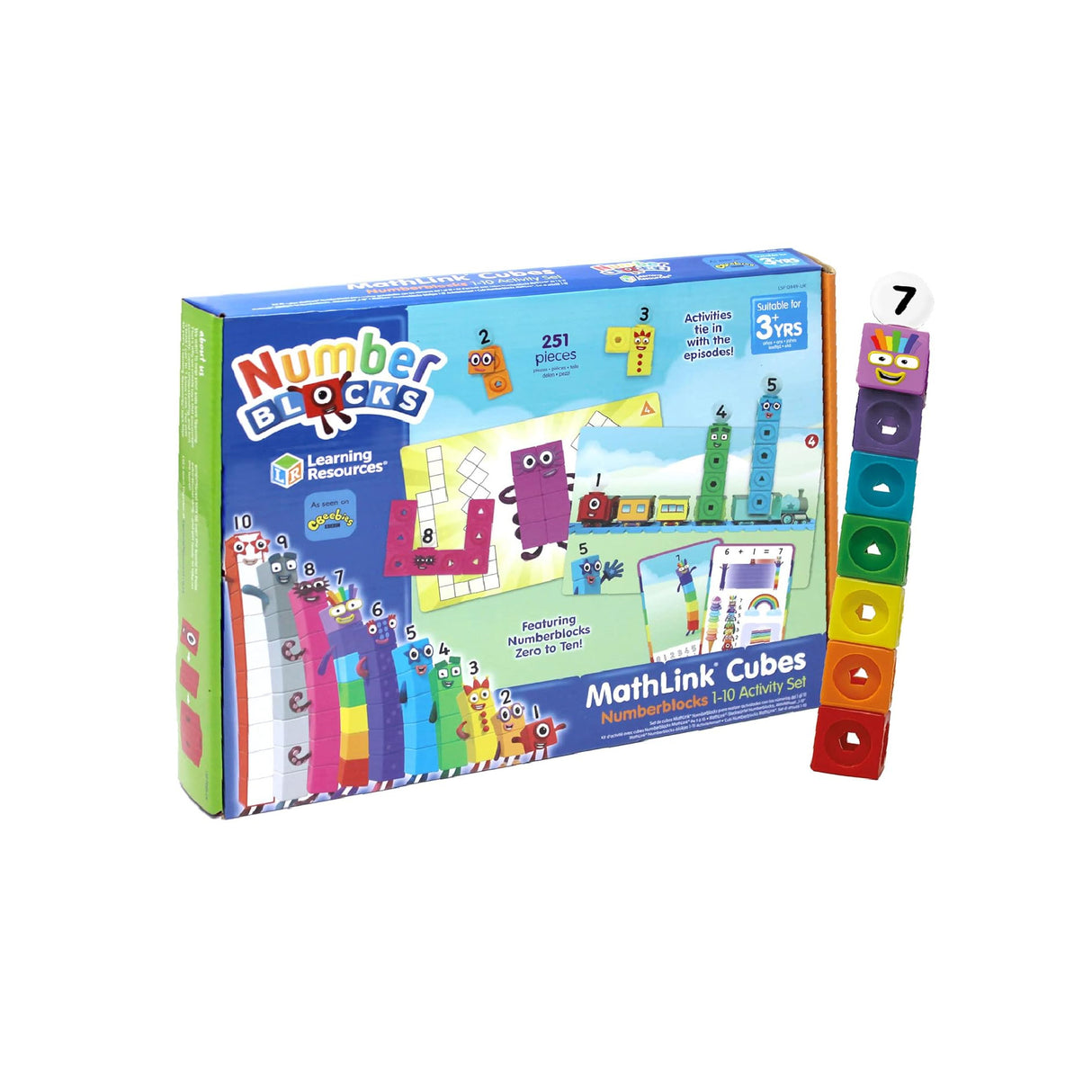 Learning Resources MathLink Cubes Numberblocks 1-10 Activity Set