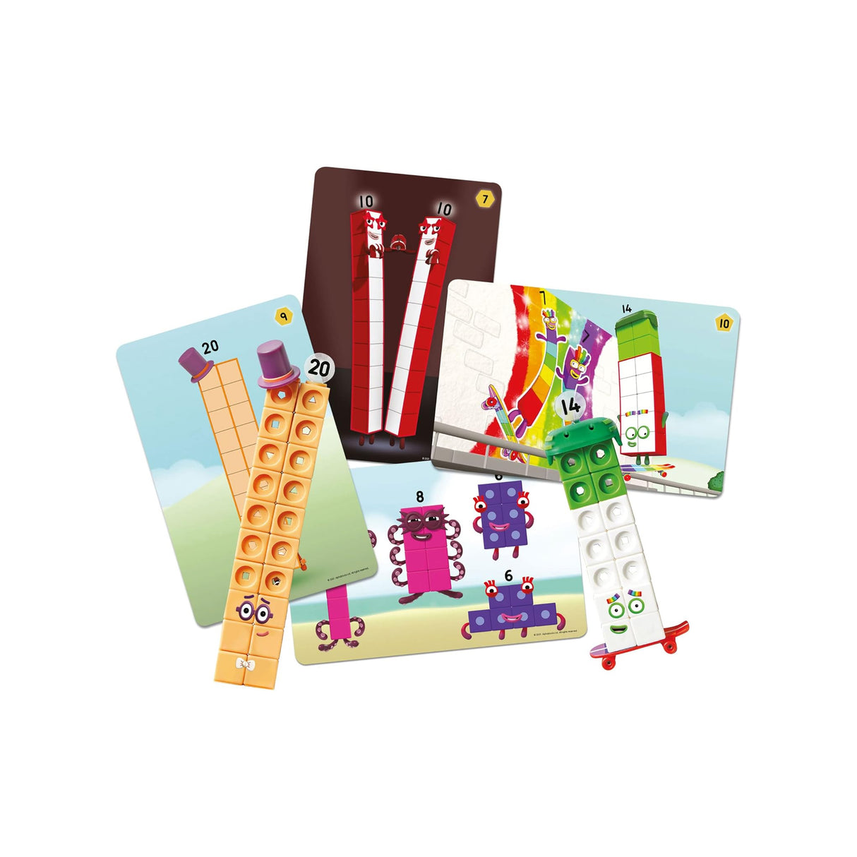 Learning Resources MathLink Cubes Numberblocks 11-20 Activity Set