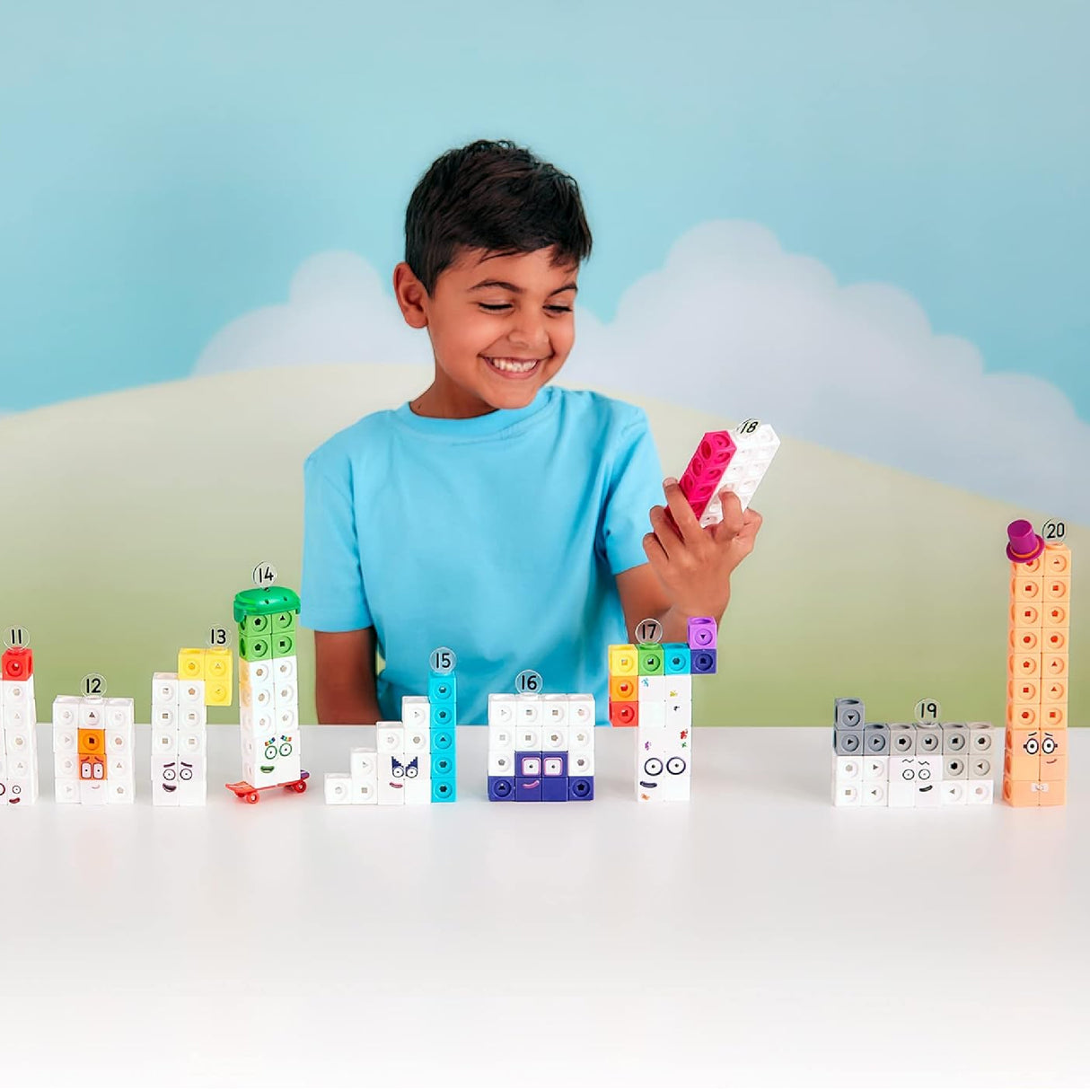Learning Resources MathLink Cubes Numberblocks 11-20 Activity Set