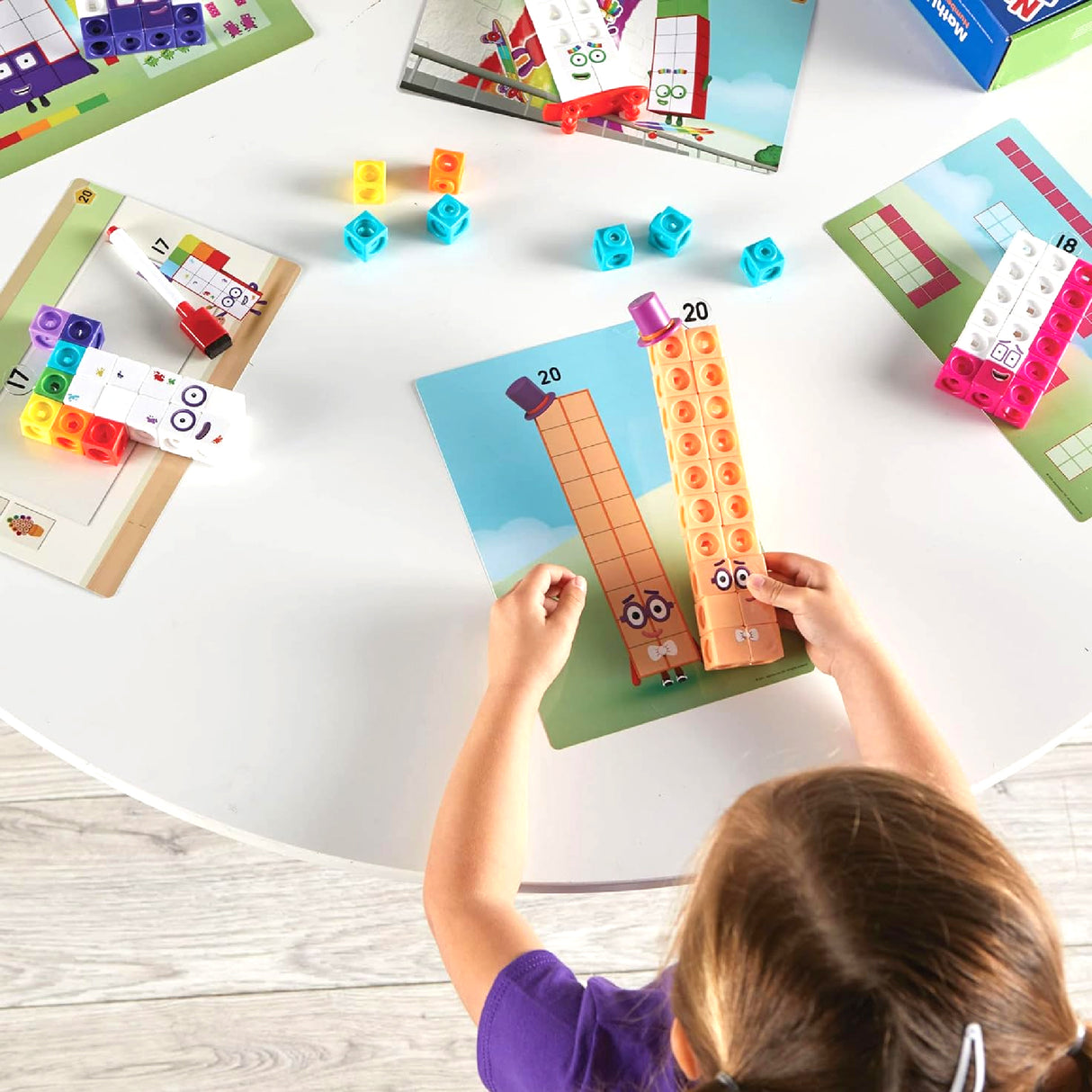 Learning Resources MathLink Cubes Numberblocks 11-20 Activity Set