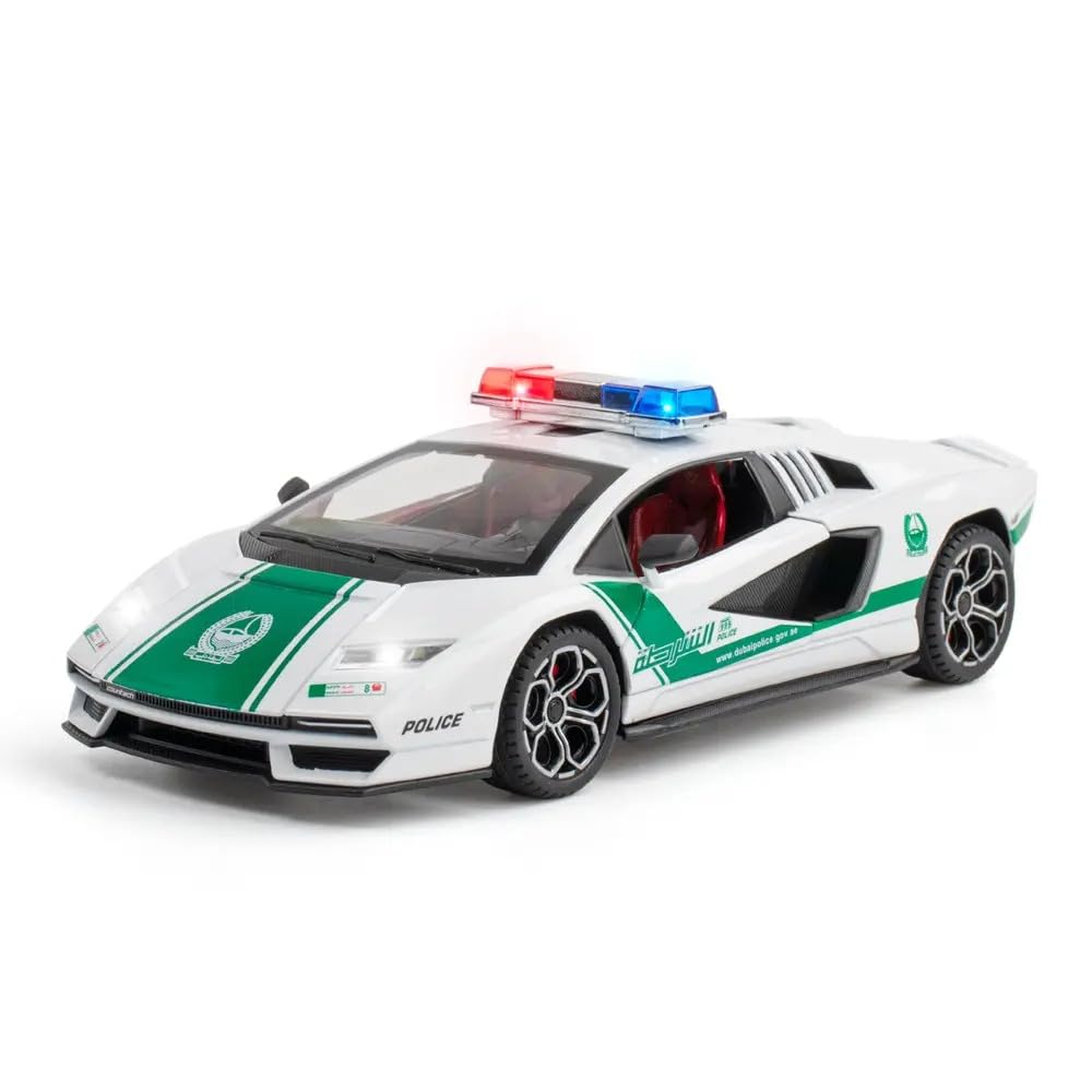 Lamborghini Countach Dubai Police Model 1:24 Scale