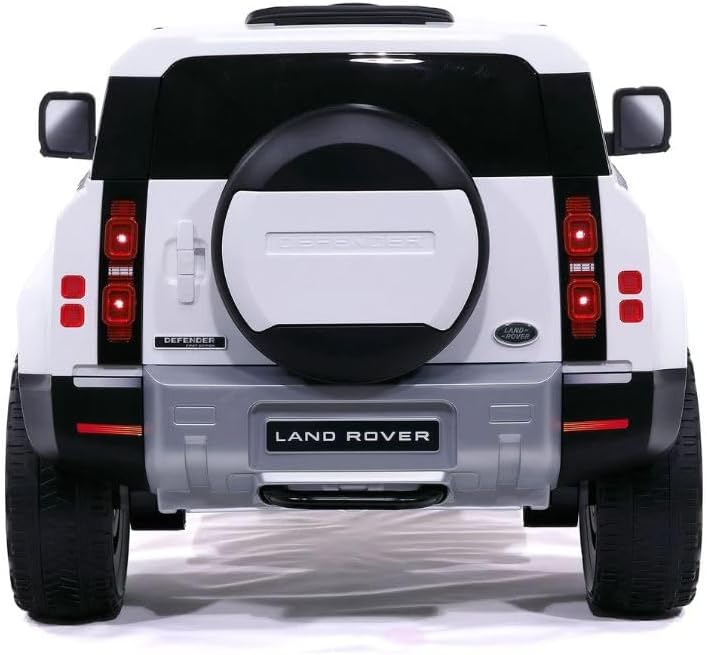 Land Rover Defender Ride On Truck with Remote Control 12V White