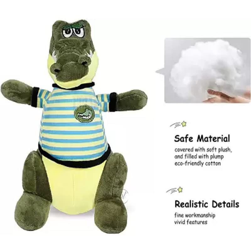 Promote Trader Jungle Safari Crocodile Plush Toy – Glitter Eyes Soft Toy