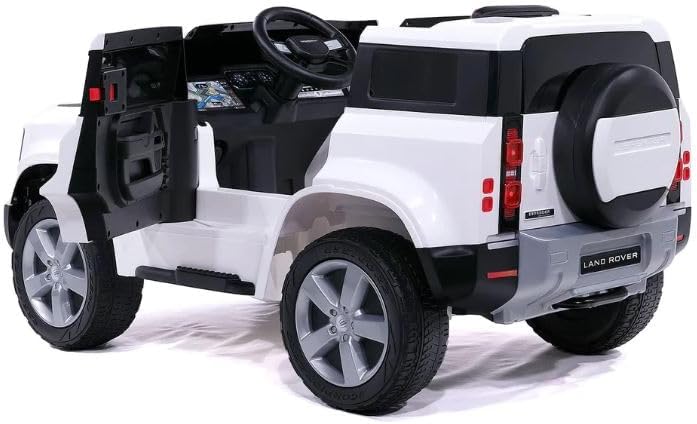 Land Rover Defender Ride On Truck with Remote Control 12V White