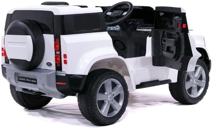 Land Rover Defender Ride On Truck with Remote Control 12V White