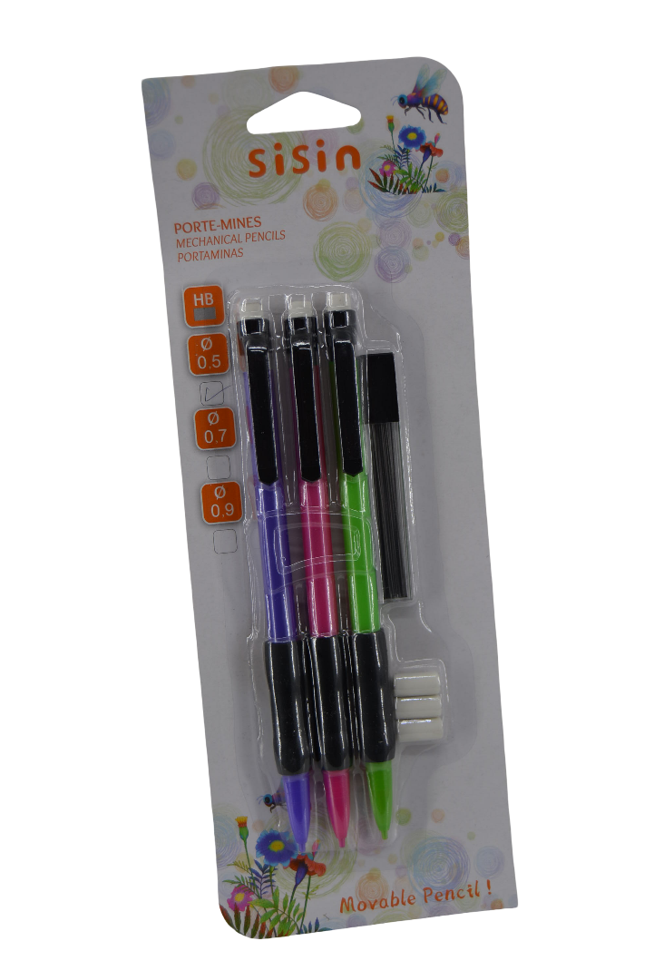 Mechanical Pencils 0.5 mm – 3?Piece Set