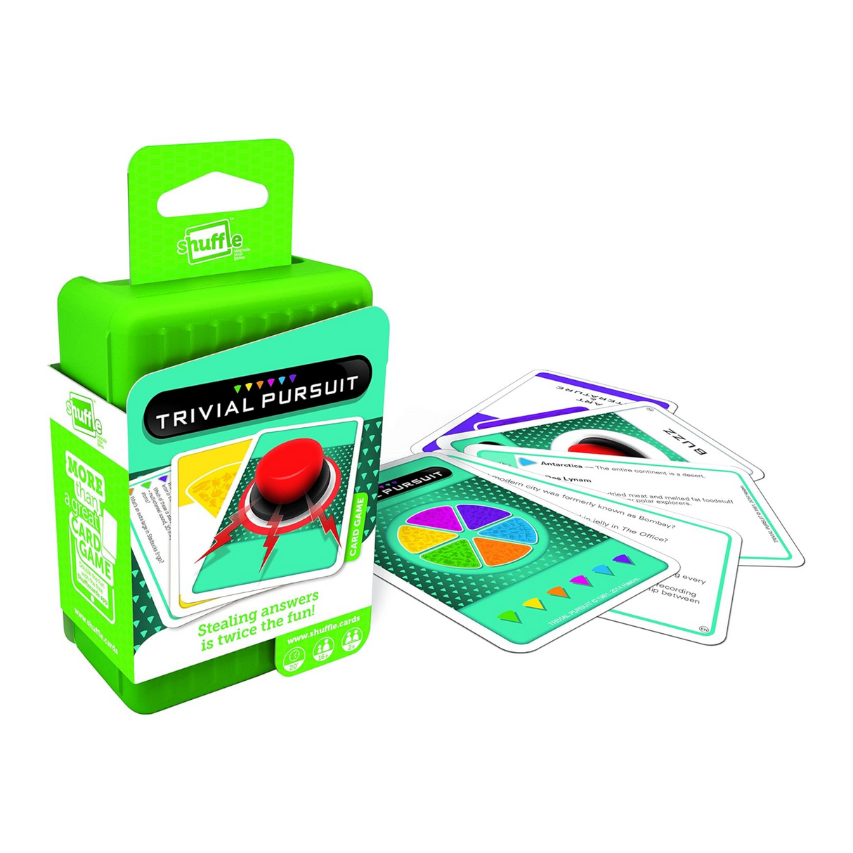 Shuffle Trivial Pursuit Card Game