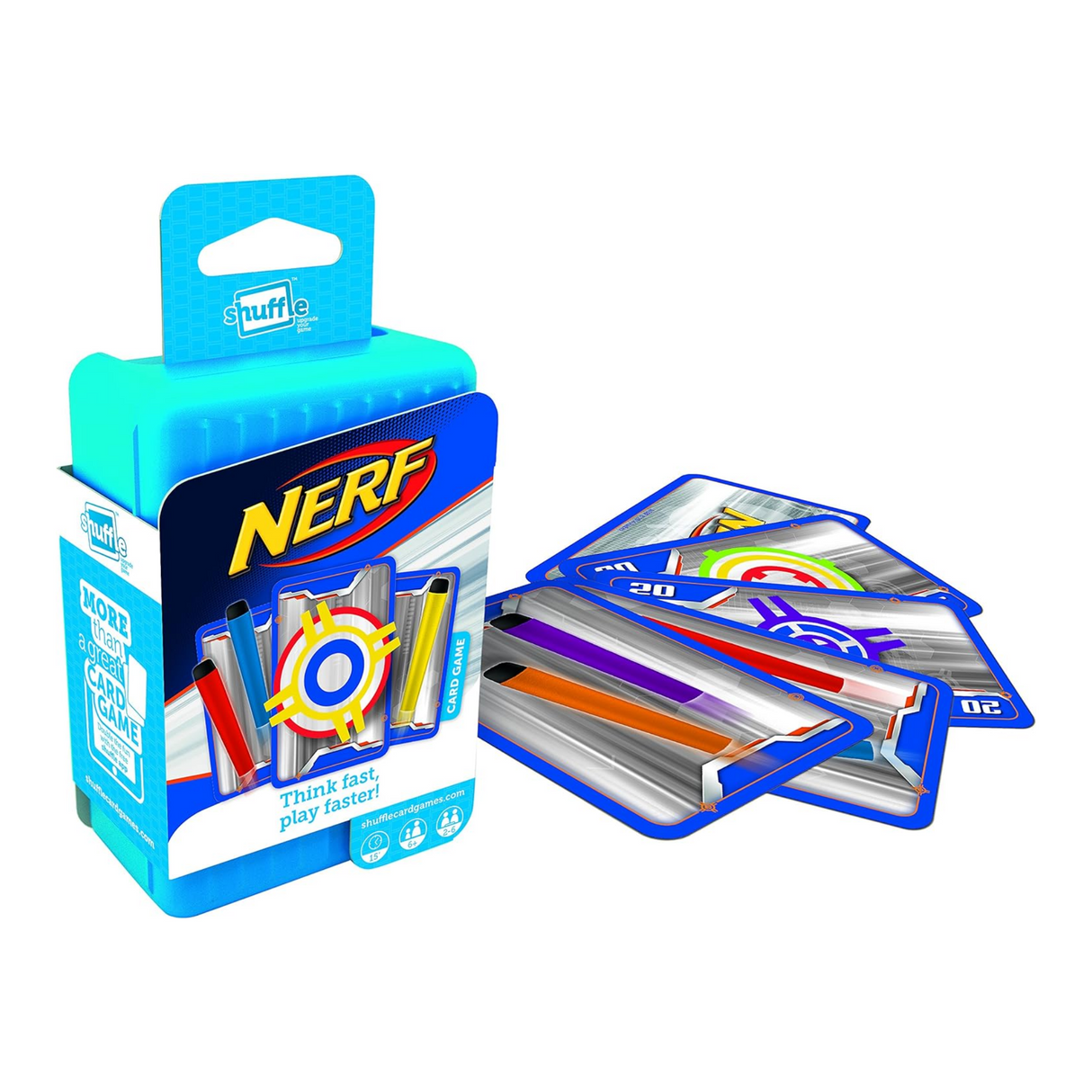 Shuffle Nerf Card Game Think Fast Play Faster