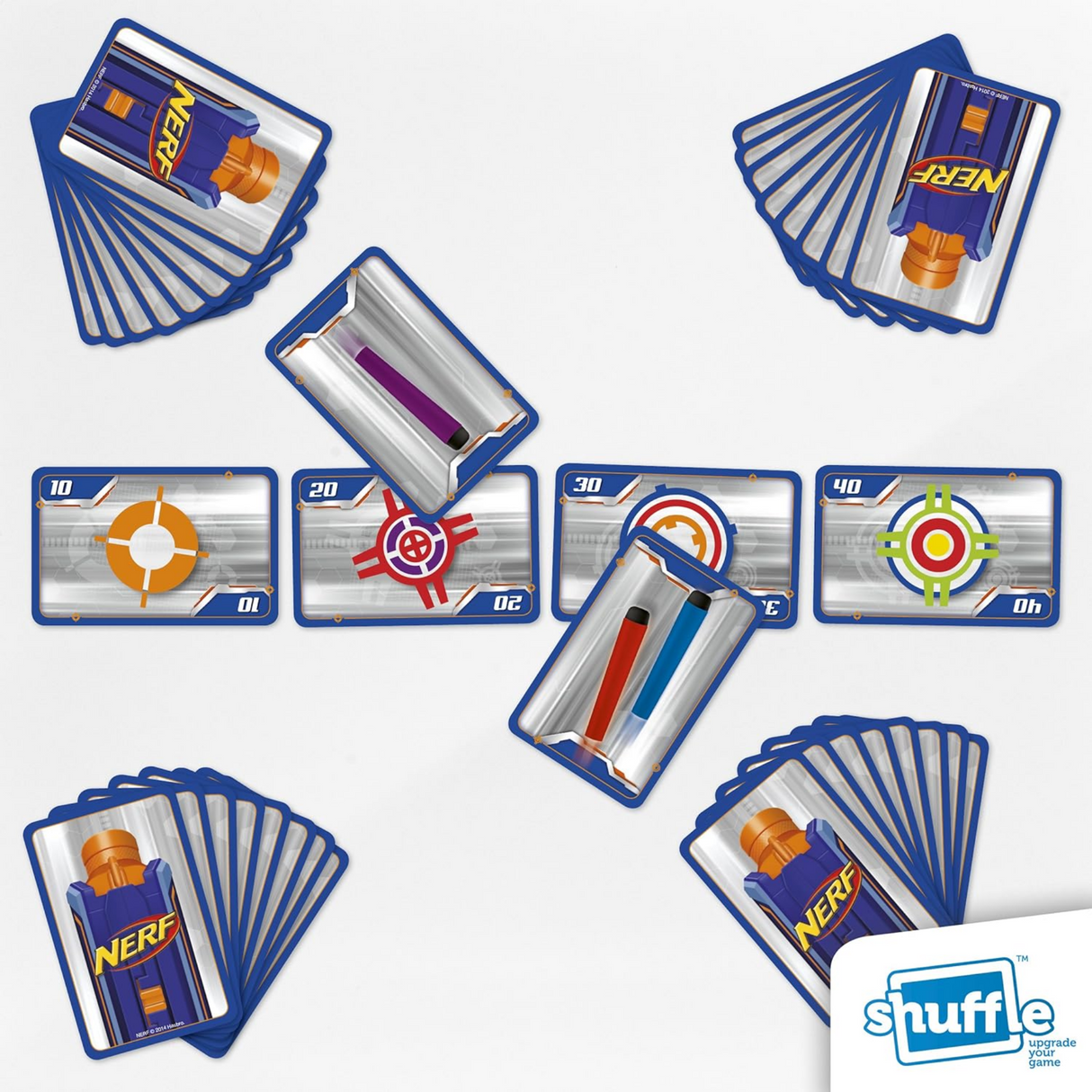 Shuffle Nerf Card Game Think Fast Play Faster