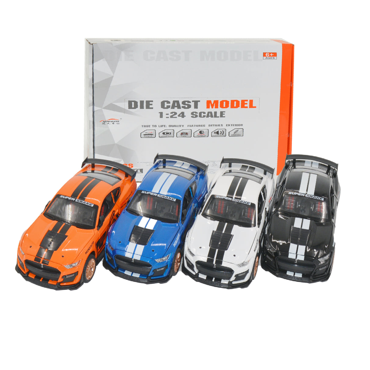 Links to FORD MUSTANG DIECAST 4 ASSORTED by