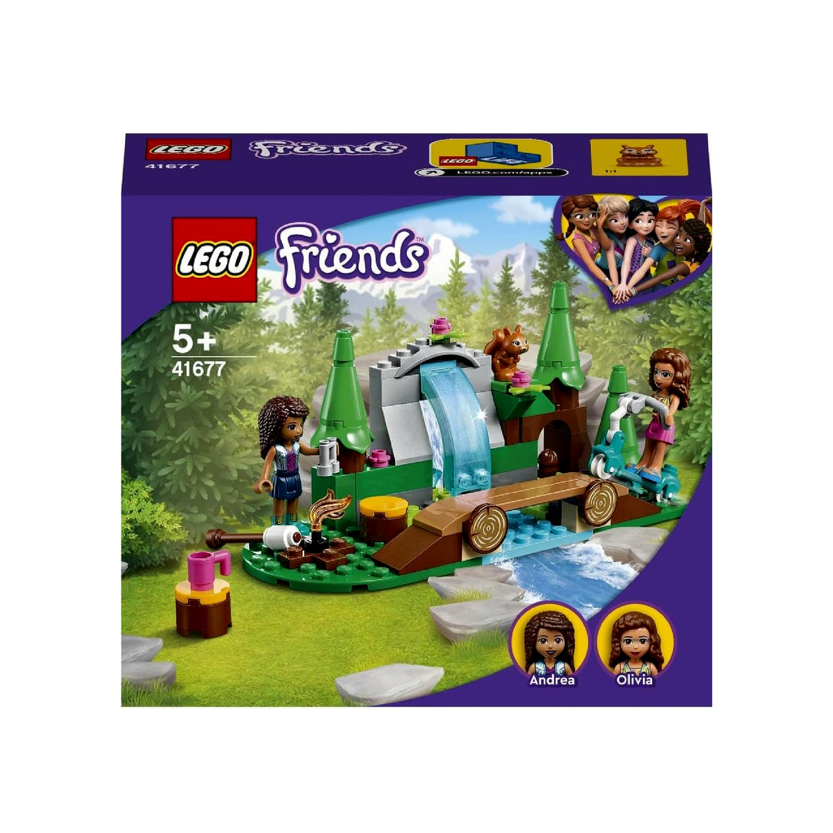 LEGO Friends Forest Waterfall Camping Adventure