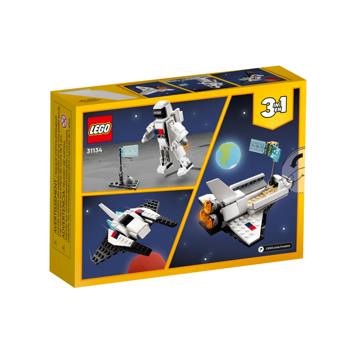Lego Creator 3in1 Space Shuttle #31134