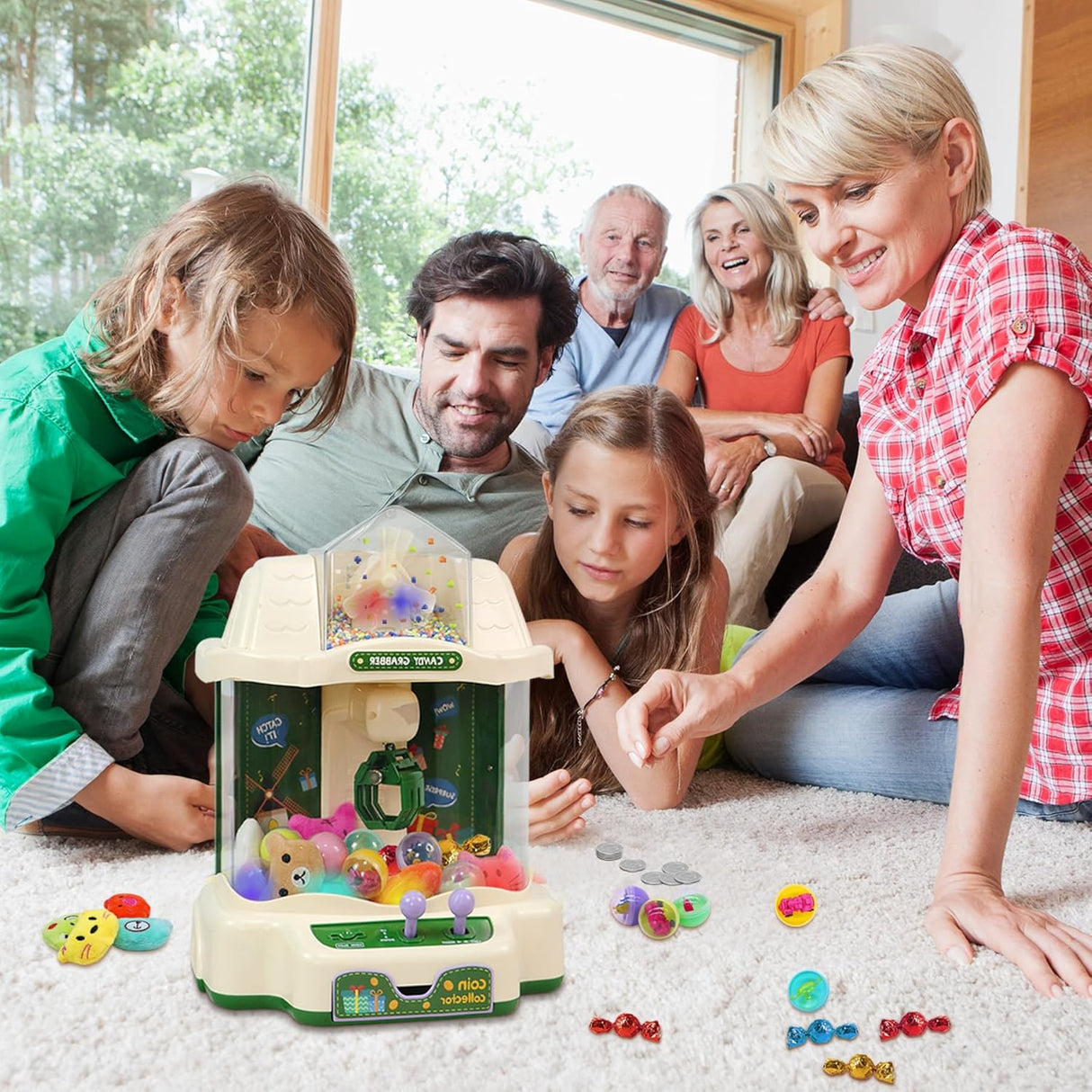 Claw Game Machine Toy for Kids Dinosaur/Rabbit Theme