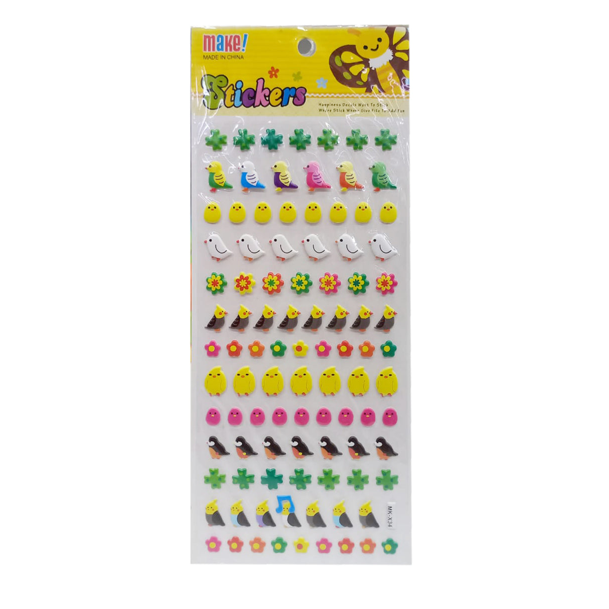 Puffy Stickers Birds