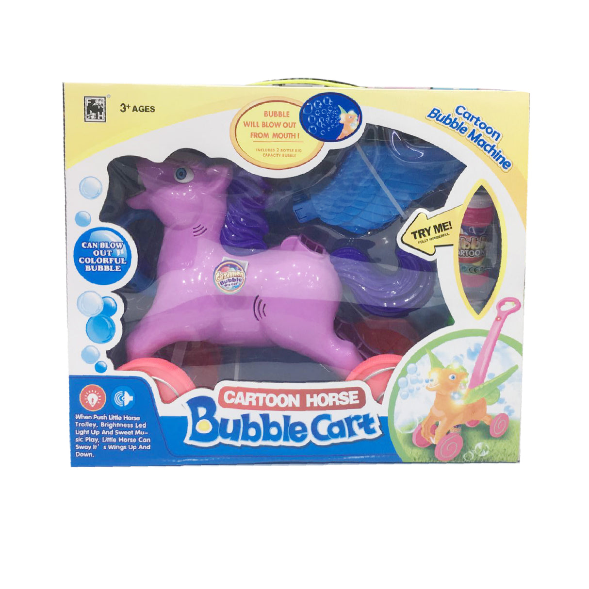 Links to CARTOON HORSE BUBBLE CART by