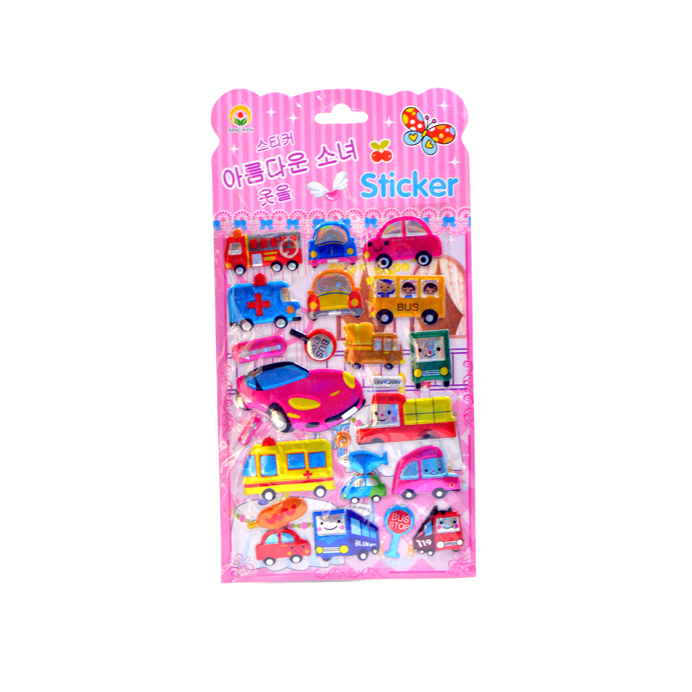 Vehicle Puffy Stickers Mx1 033