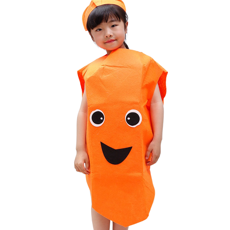 Kids Carrot Fancy Dress Costume