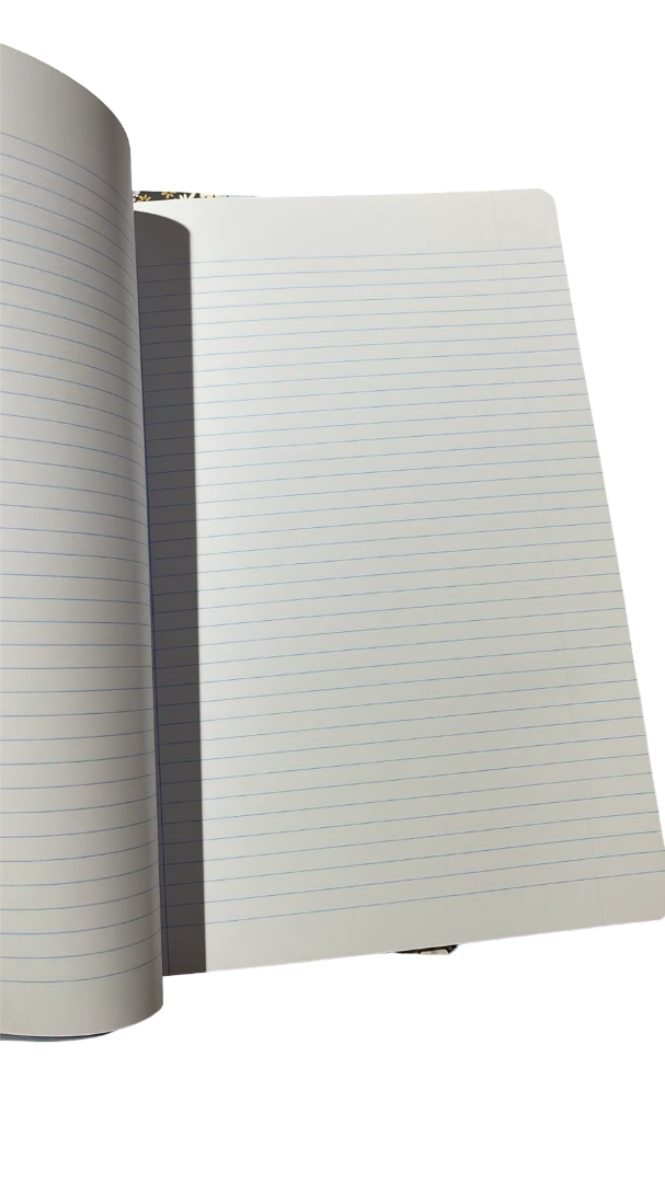 A4 Exercise Book – 48 Sheets, 90 GSM, Lined – Flowers Design