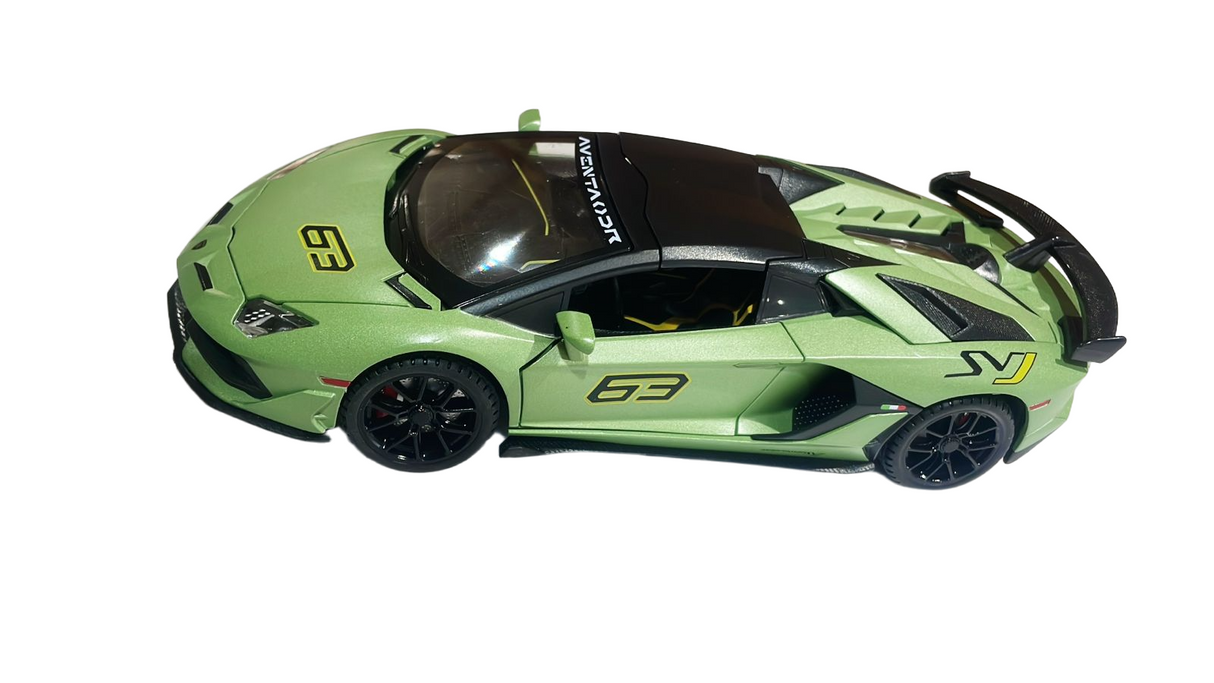 Lamborghini Aventador Svj Model 1:24 Scale (4 Assorted Colors, Sold As Single)