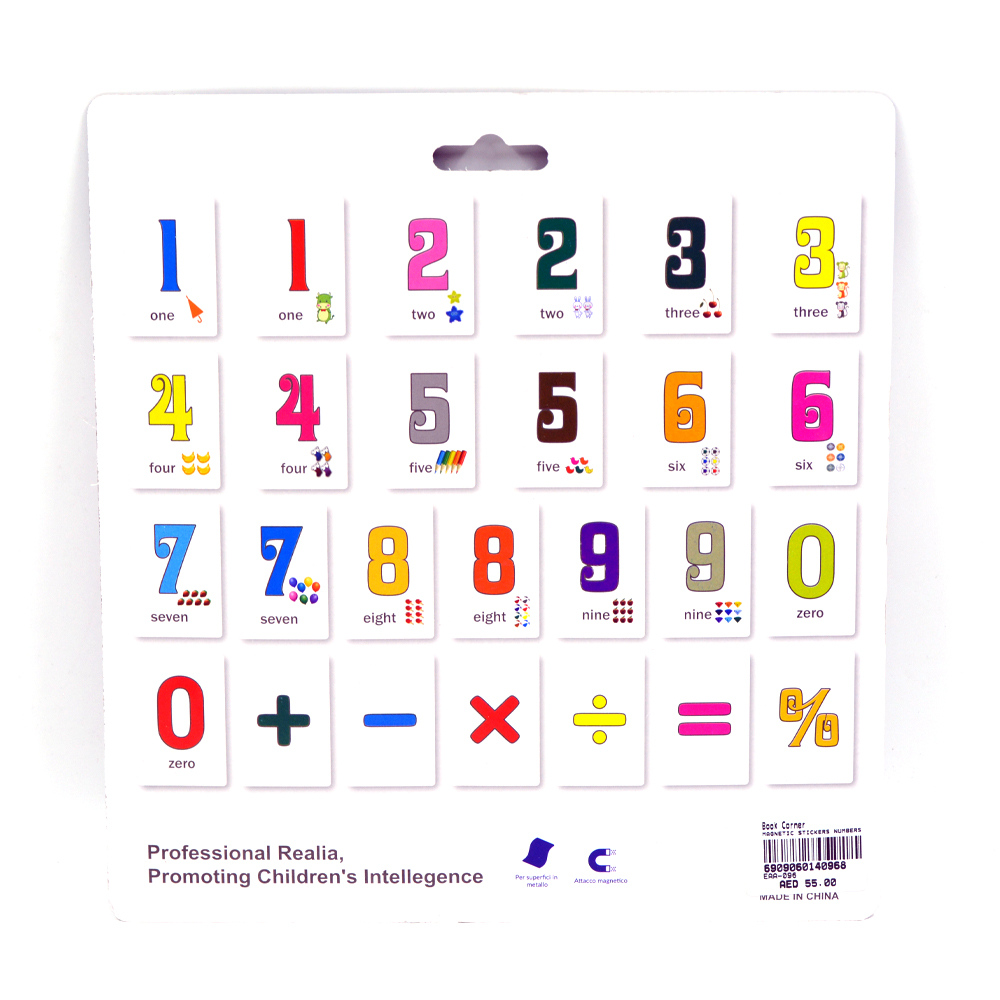 Magnetic Stickers Numbers 26 Pcs