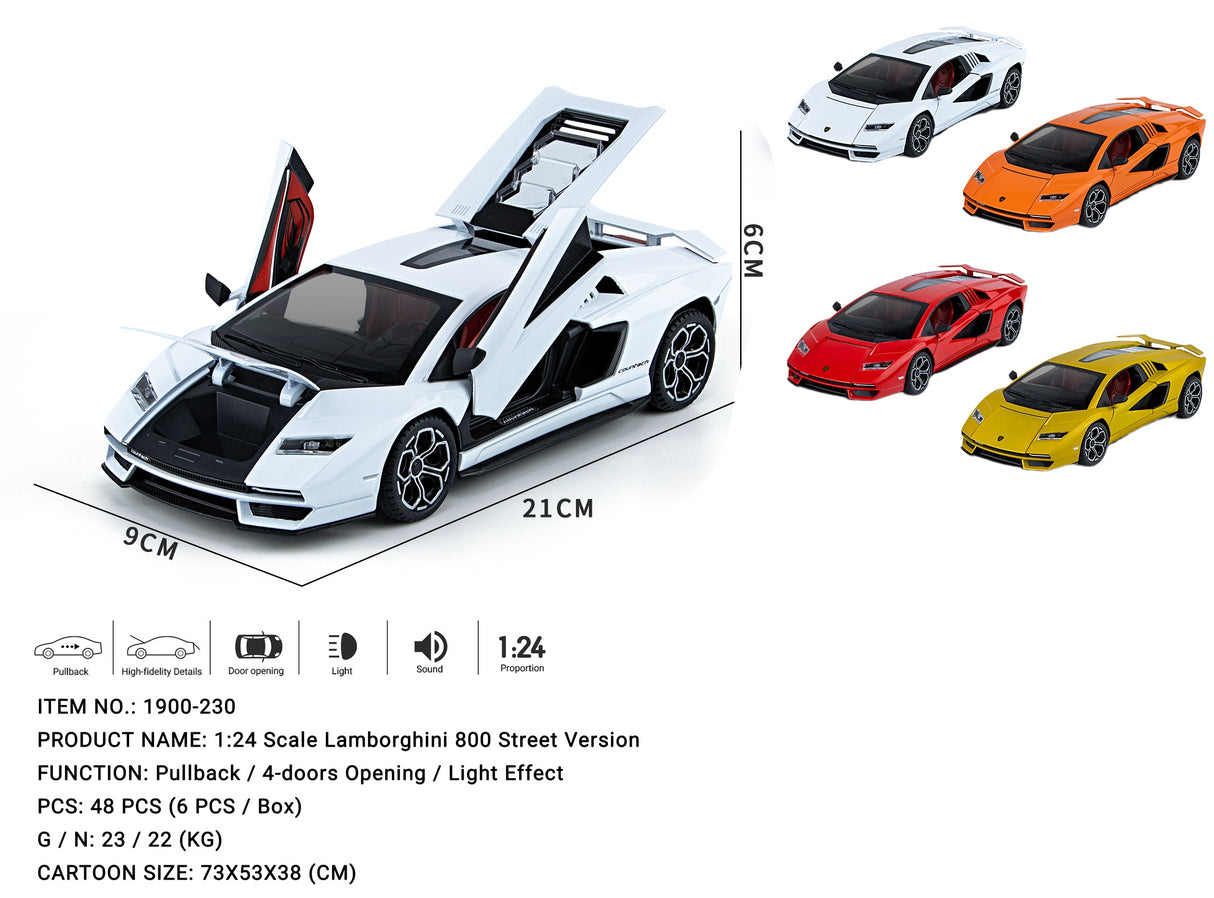 Lamborghini Huracan STO Model 1:24 (Assorted colors, sold as single)