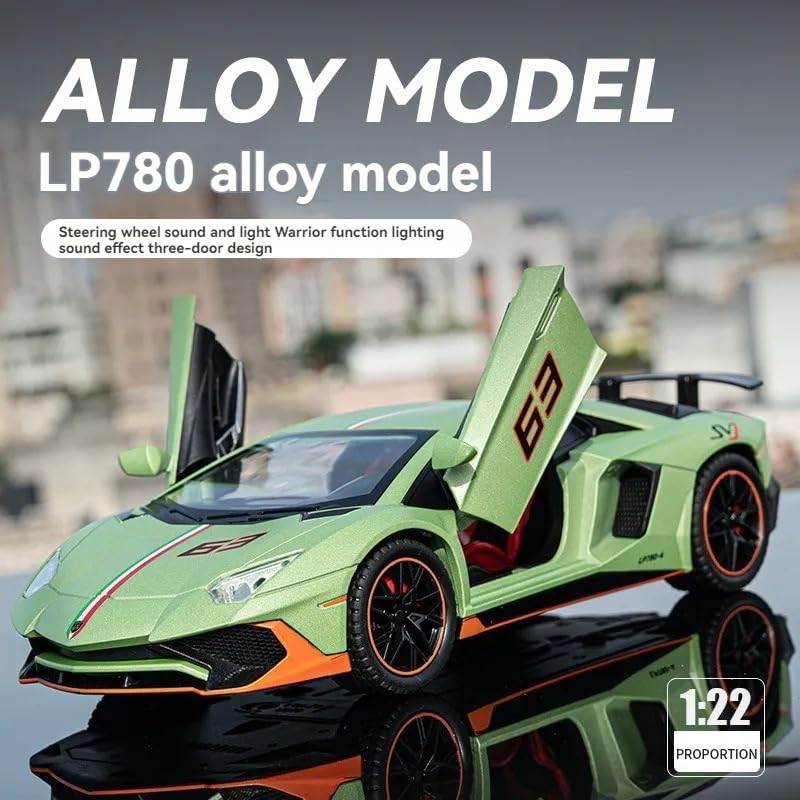 Lamborghini Aventador Svj Model 1:22 Scale (3 Assorted Colors, Sold As Single)
