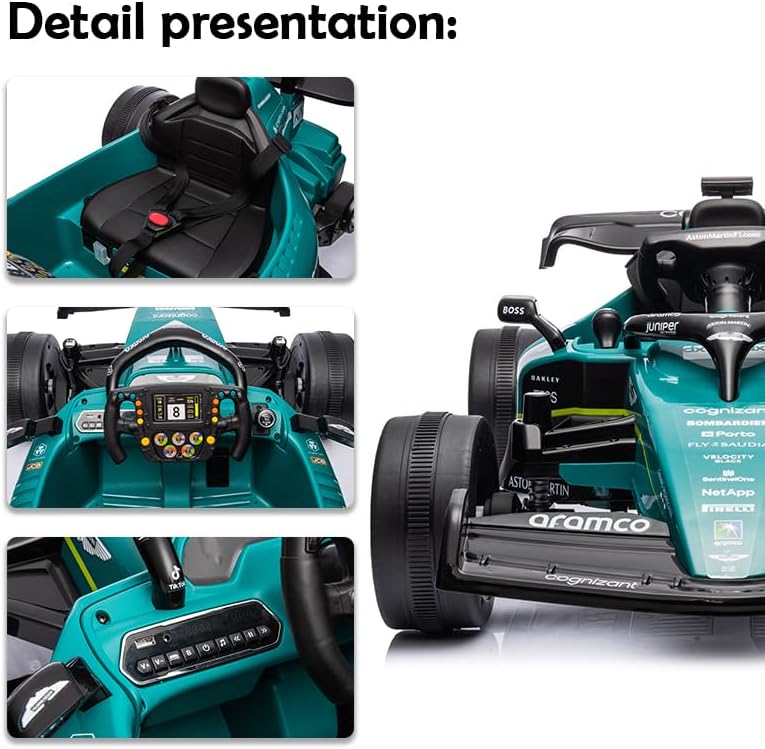 Aston Martin Go-Kart Ride-On Car – Green JE1599