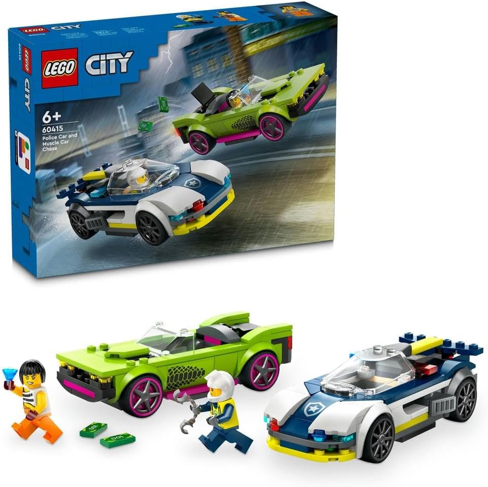 Lego City 60415 Police Car And Muscle Car Chase