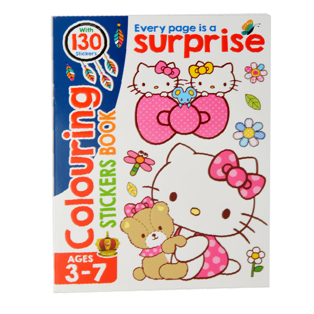 Hello Kitty Colouring Sticker Book