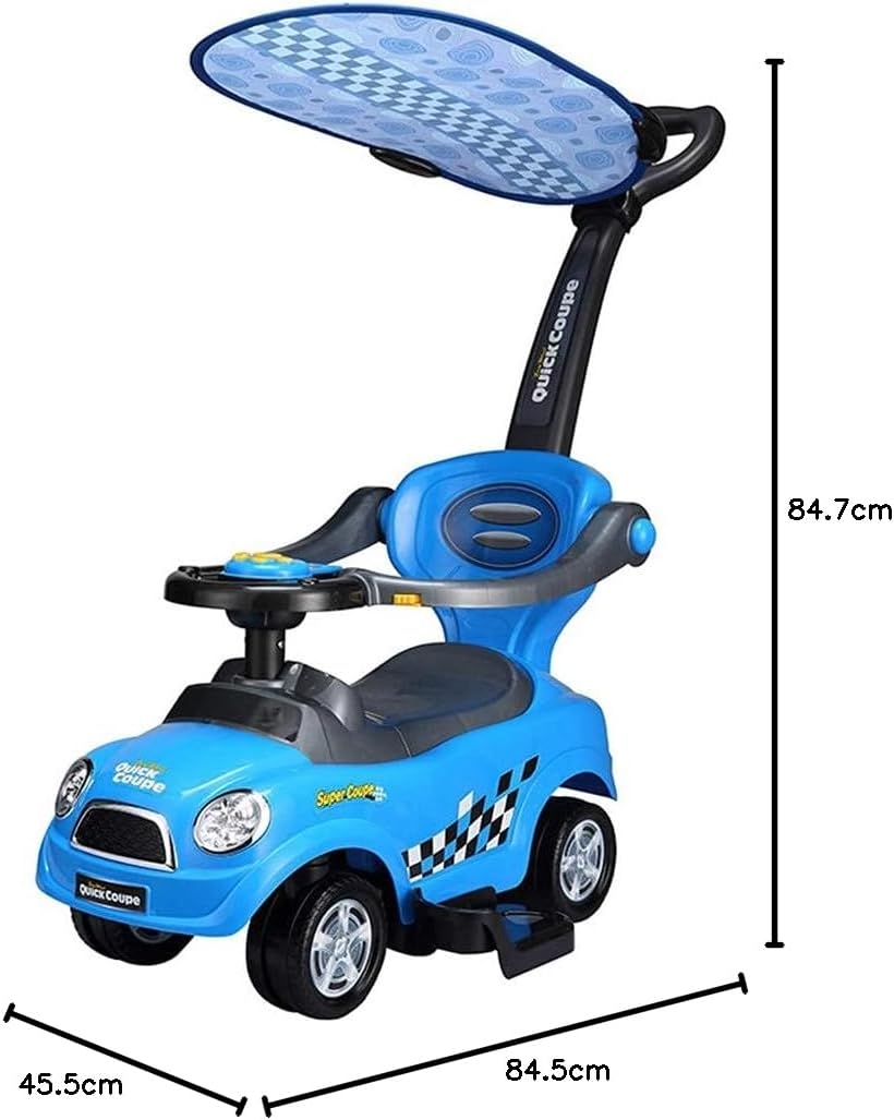 Quick Coupe Ride-On Car – Red / Blue / Magenta