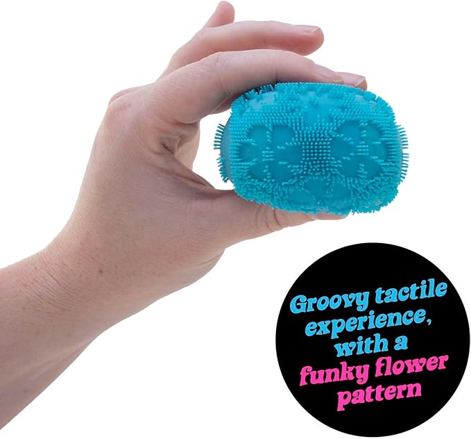 NeeDoh Fuzz Ball Flower Power Sensory Toy Velvet Texture