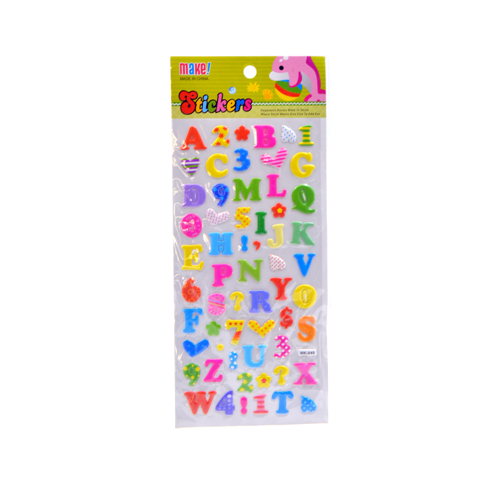 Puffy Stickers Alphabet & Number