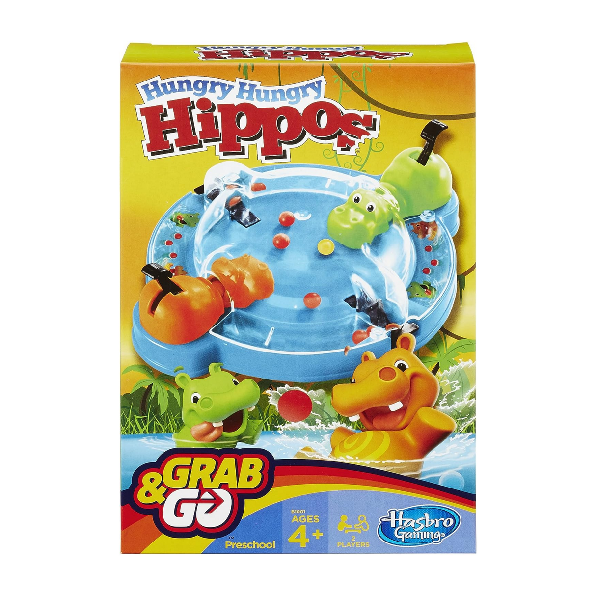 Hasbro Gaming Hungry Hippos Grab & Go