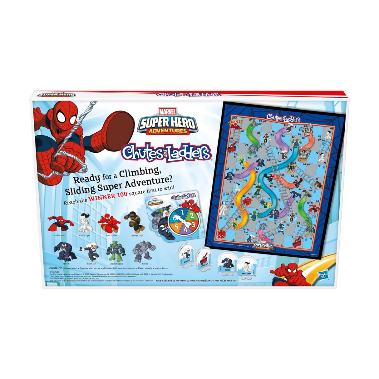 Hasbro Marvel Spider-Man Web Warriors Chutes & Ladders Game