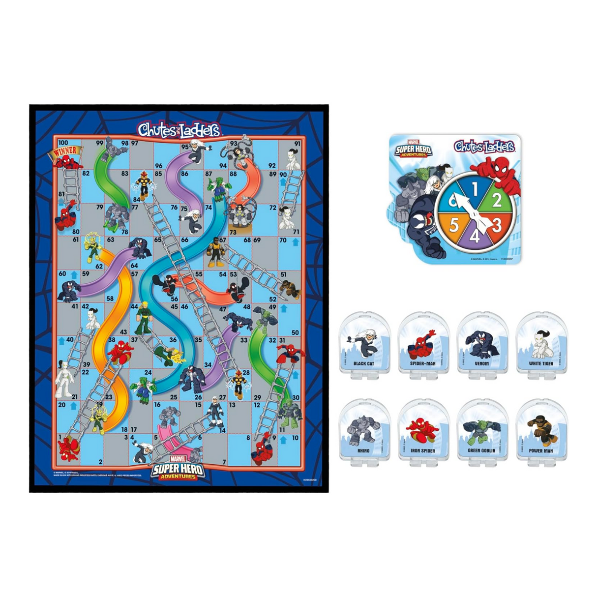 Hasbro Marvel Spider-Man Web Warriors Chutes & Ladders Game