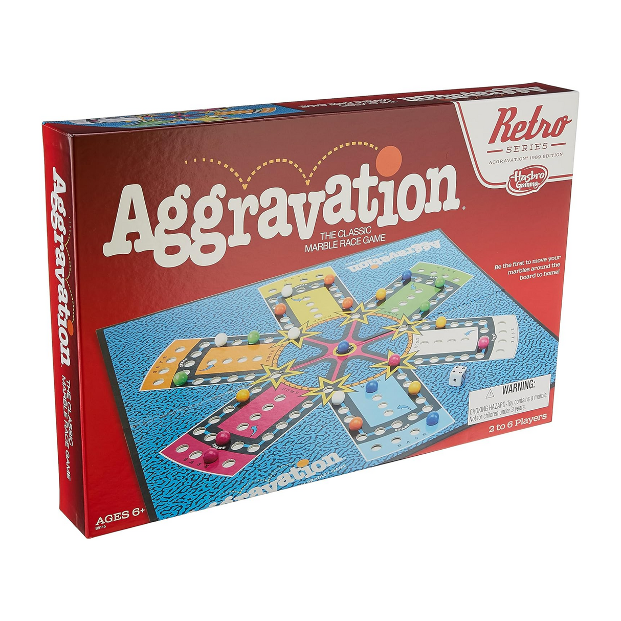 Hasbro Gaming Aggravation The Classic Marble Race Game