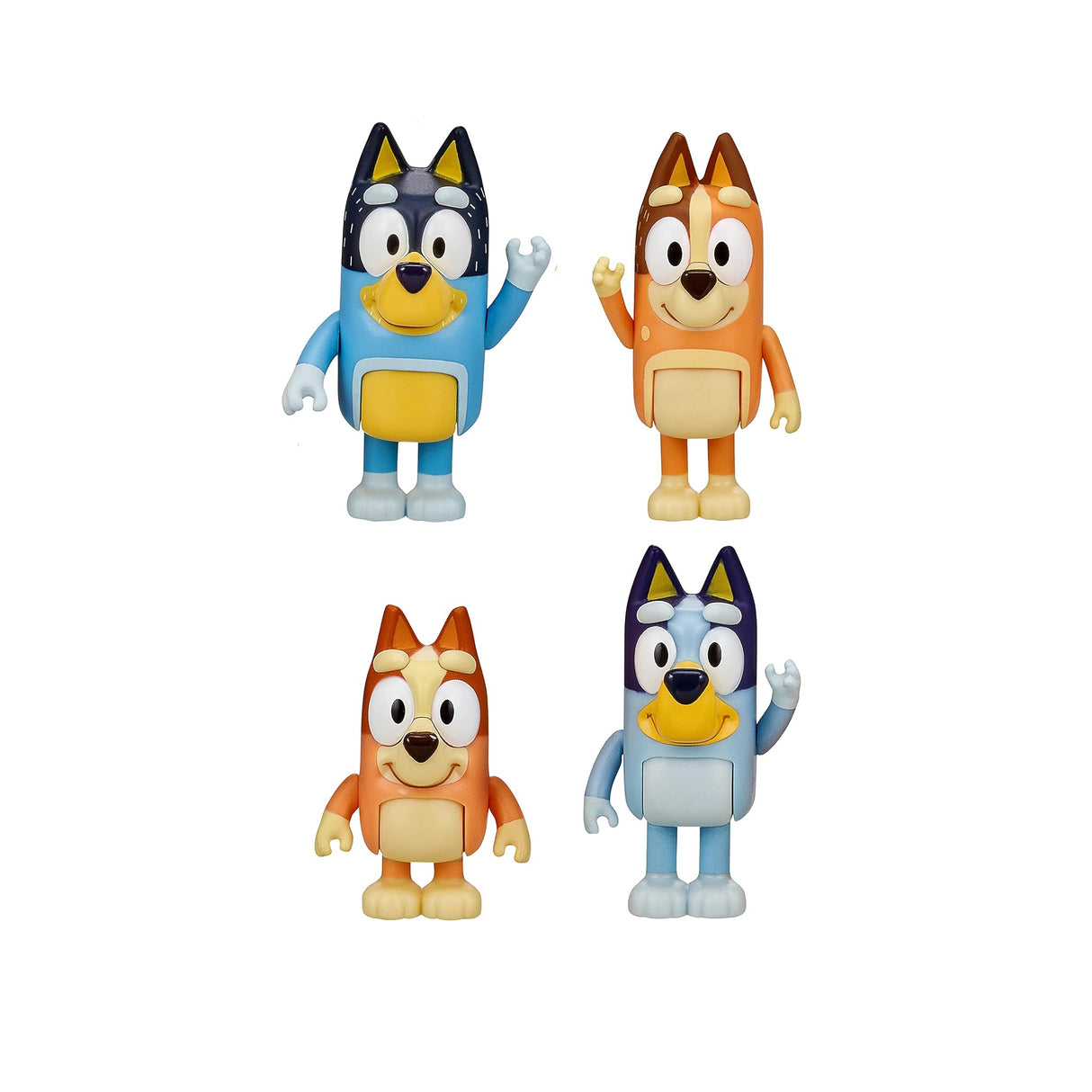Bluey - Bluey & Family (4 Pack of 2.5-3" Poseable Figures)