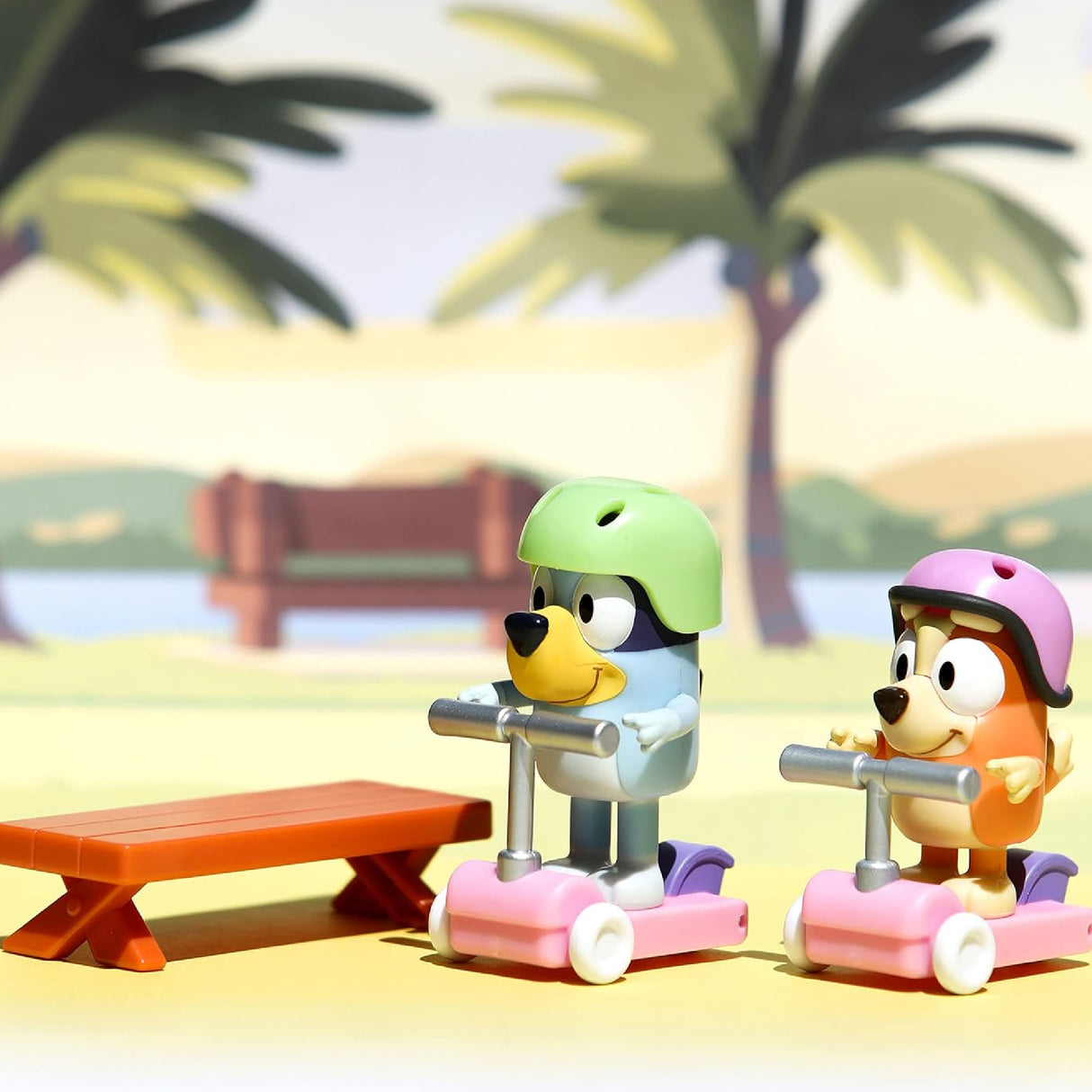 Bluey - Bluey And Bingo's Scooter Fun - 2 Pack 2.5-3"