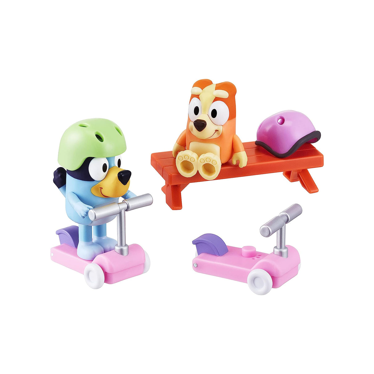 Bluey - Bluey And Bingo's Scooter Fun - 2 Pack 2.5-3"