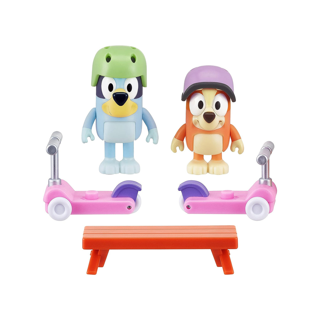 Bluey - Bluey And Bingo's Scooter Fun - 2 Pack 2.5-3"