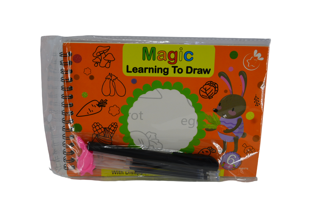 Magic Learning Book with Pen & Refill (Assorted Designs, Sold as Single)