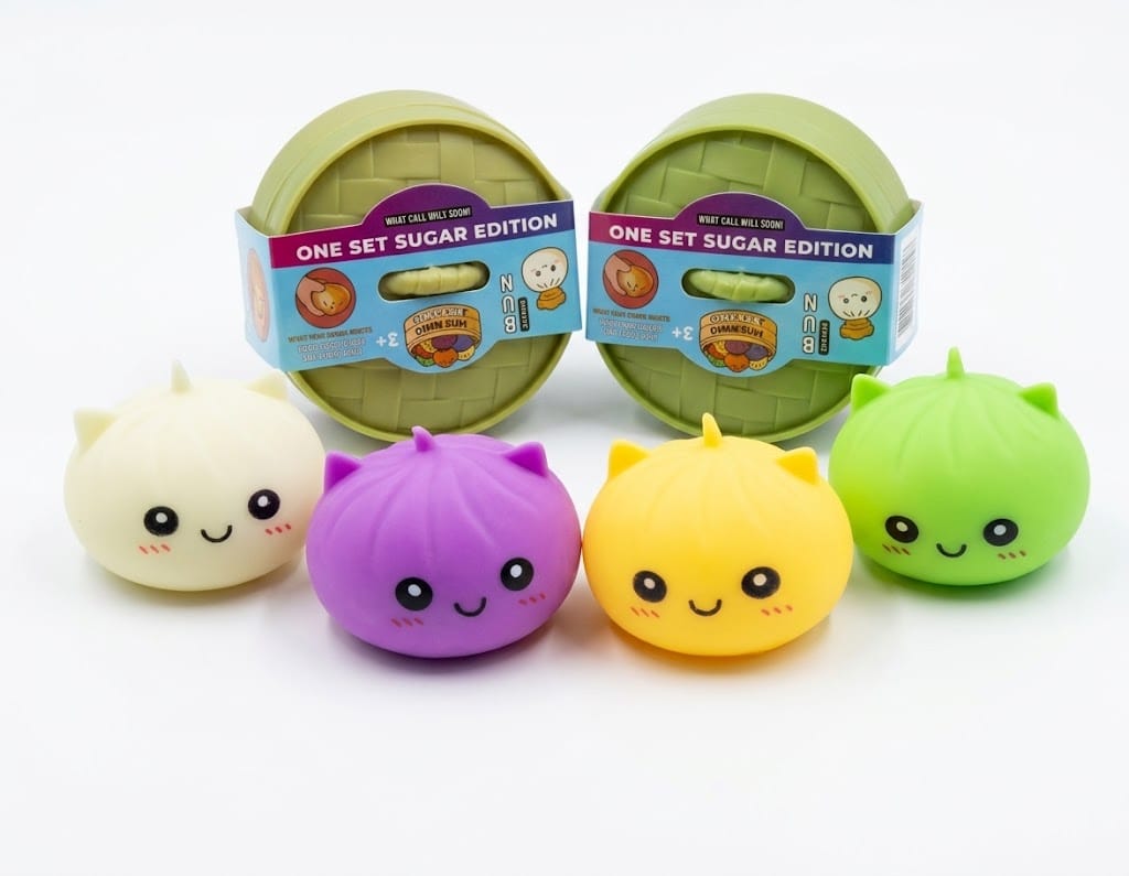 Mini Unicorn Dumpling Squishy Toy – 4 Assorted