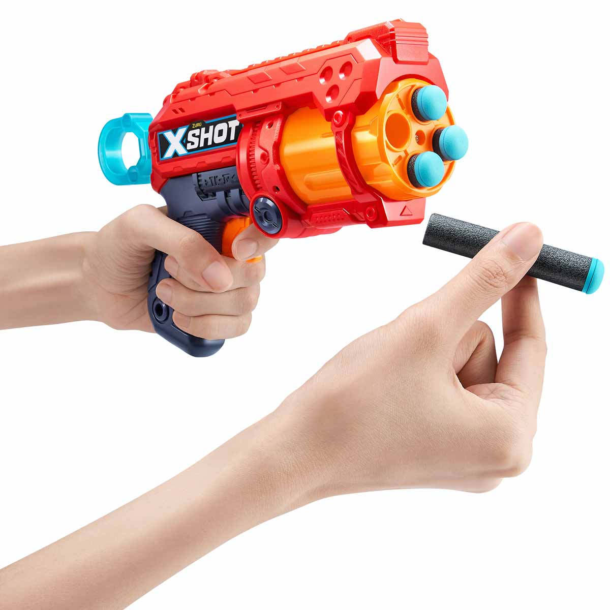 X Shot Excel Double Fury 4 Blaster Combo Pack Powerful Dart Blasters